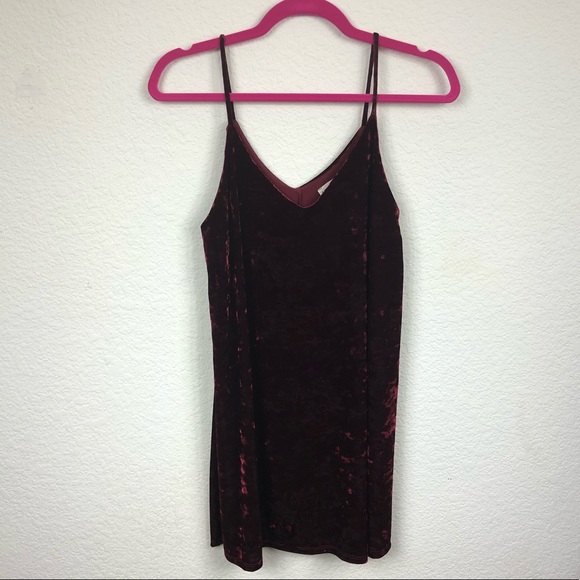 Anthropologie Wasabi + Mint Red Velvet Tank Dress - Picture 4 of 8